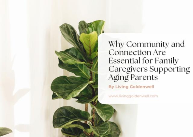 Why Community and Connection Are Essential for Family Caregivers Supporting Aging Parents